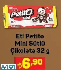 ETİ PETİTO MİNİ SÜTLÜ ÇİKOLATA